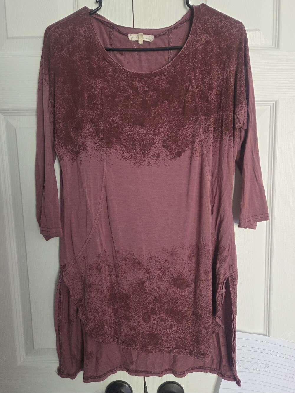 Women's Gilded Intent 3/4 Length Sleeve Tunic Top - Size Small